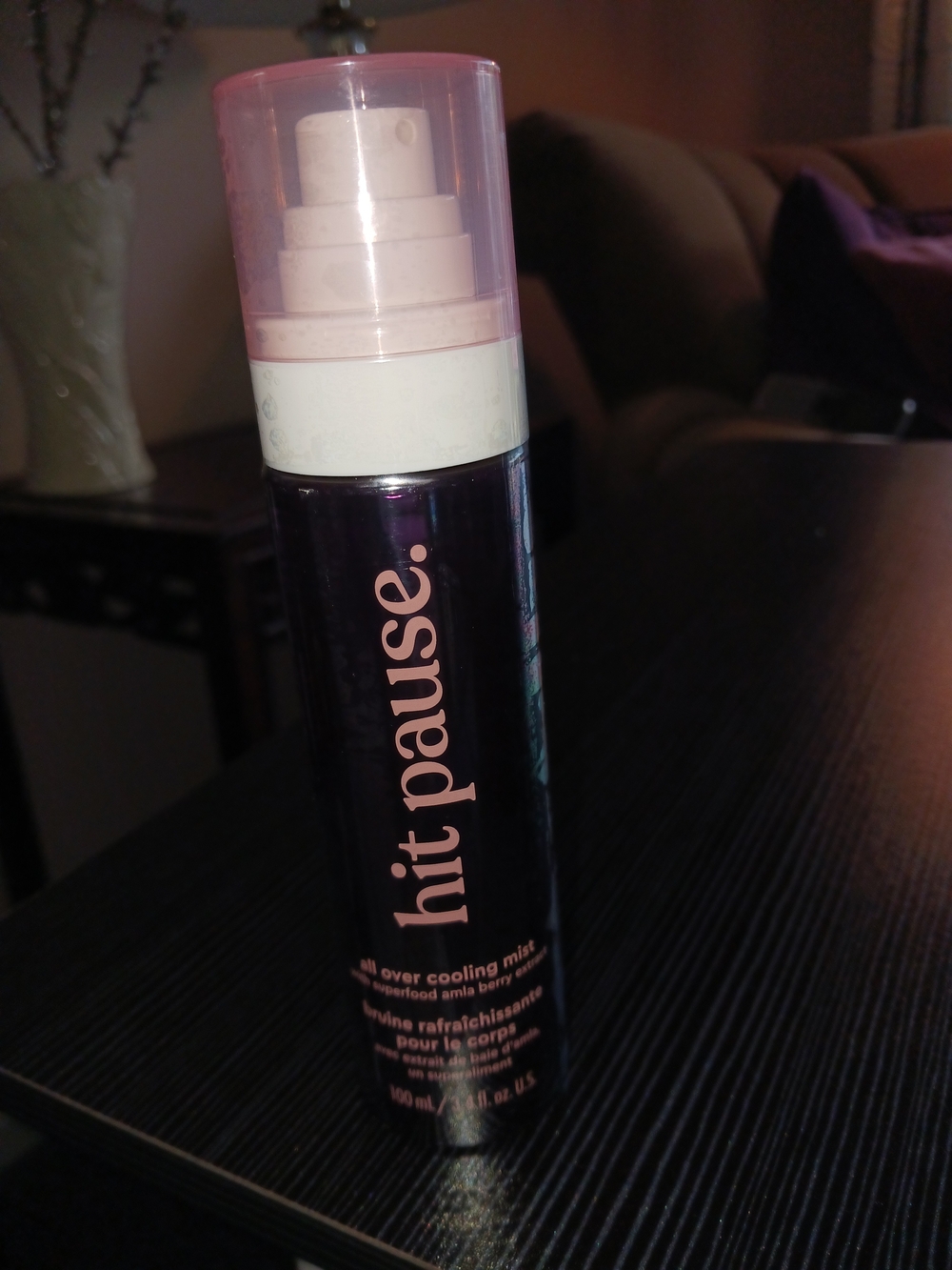 Avon Hit Pause Cooling Mist - Purple and Pink